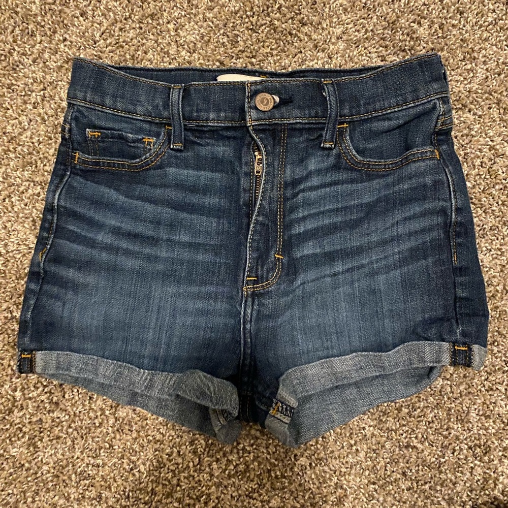High waisted Hollister Jean shorts